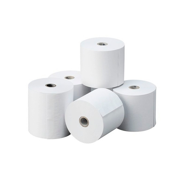 Rollo de Maquina Térmico 80mm. x 50 mts. pack de 10 unidades