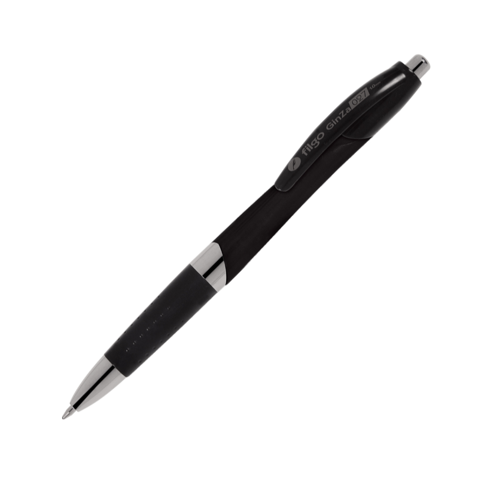 Bolígrafo Filgo Ginza, retráctil, negro
