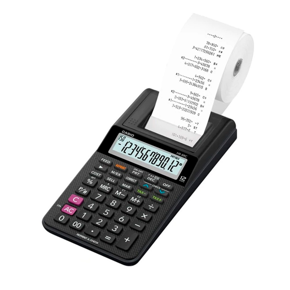 Calculadora impresora Casio HR-8RC-BK ( E )