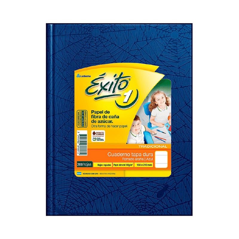 Cuaderno Éxito E1 Universo azul, 16x21cm. 200 hojas rayadas