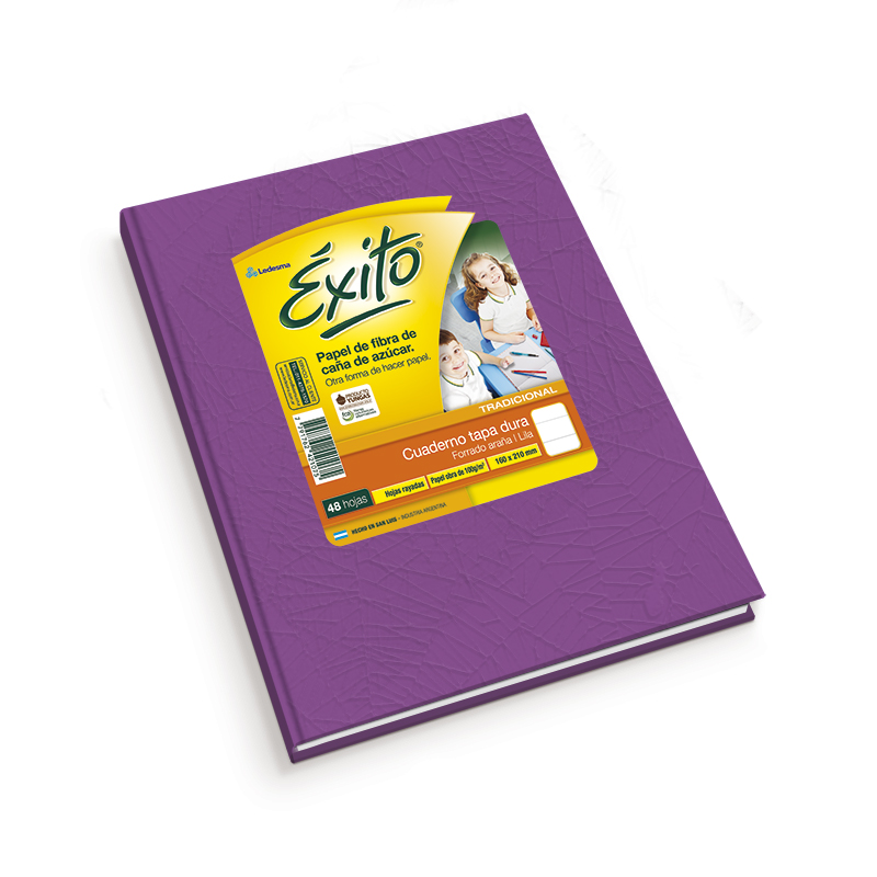 Cuaderno Éxito E1 Universo lila, 16x21cm. 48 hojas rayadas