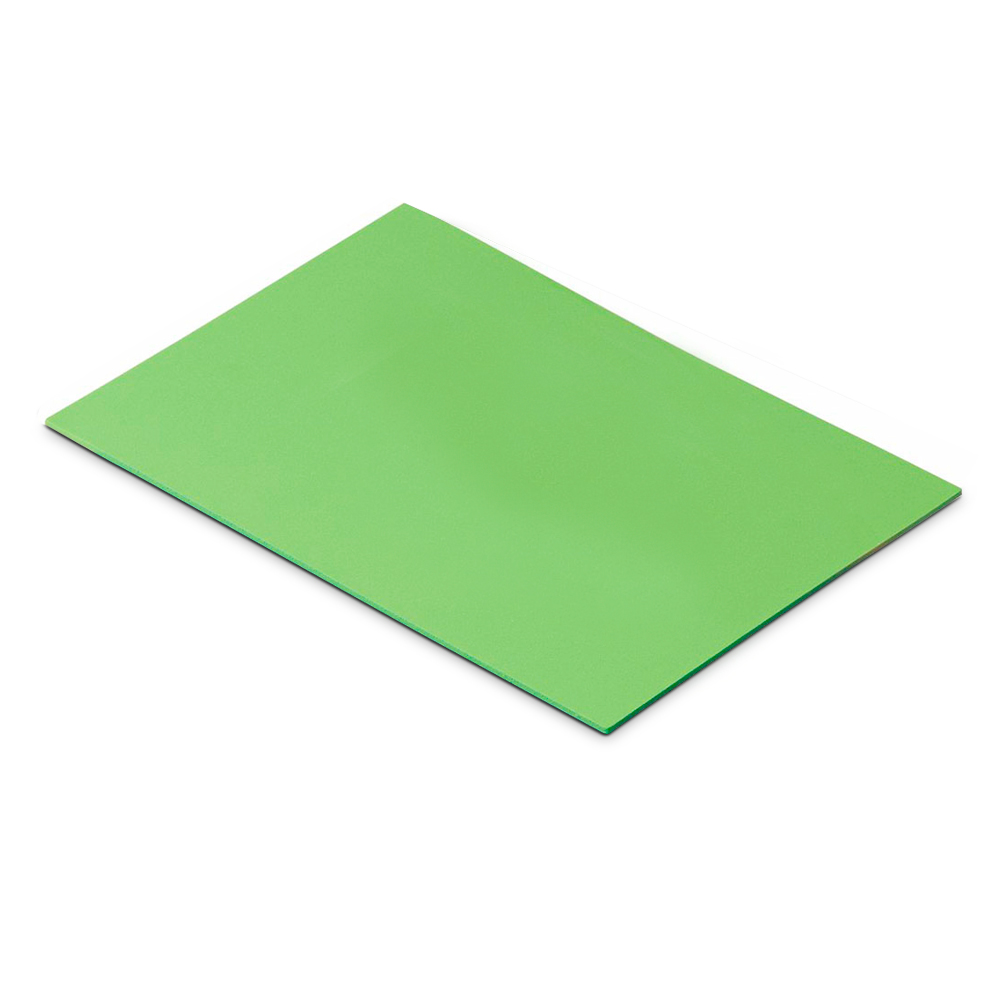 Goma Eva verde manzana, pack de 10 unidades