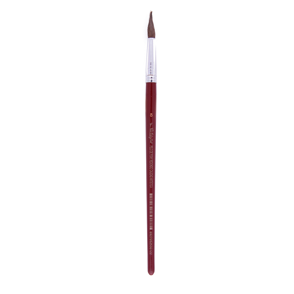 Pincel redondo Van Orley N°  8, pack de 12 unidades
