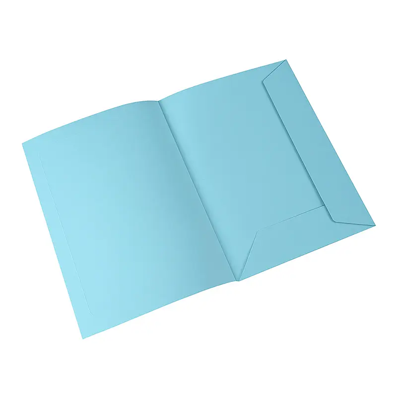Carpeta Presentación de cartulina A4 celeste