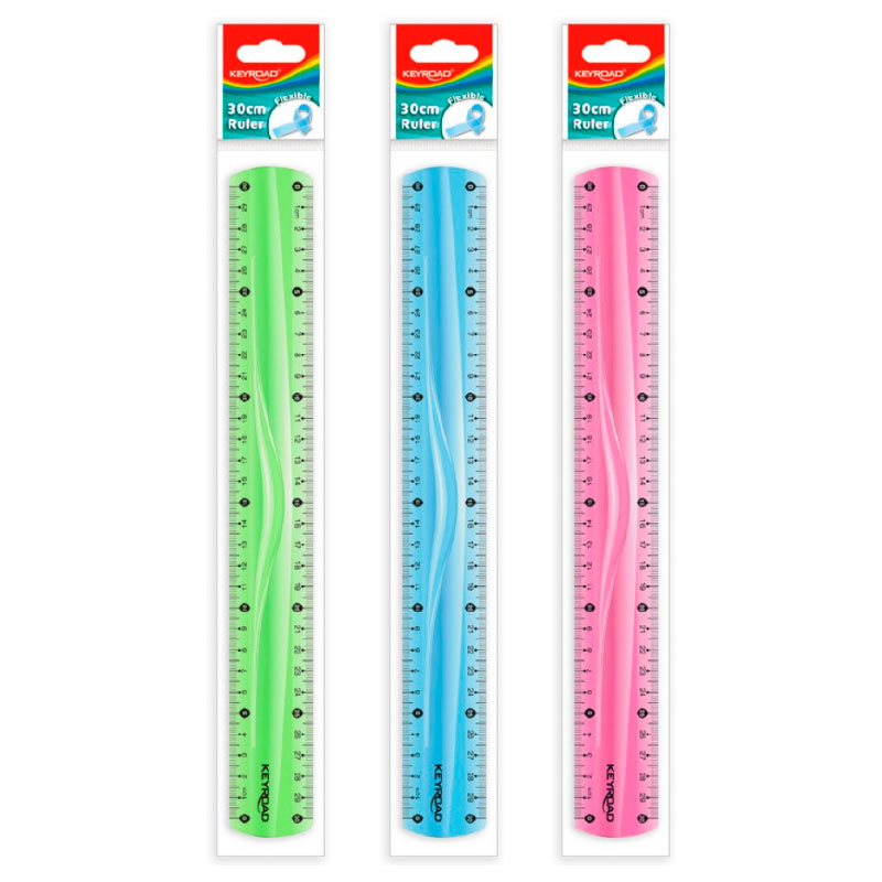Regla flexible Keyroad, 30cm.