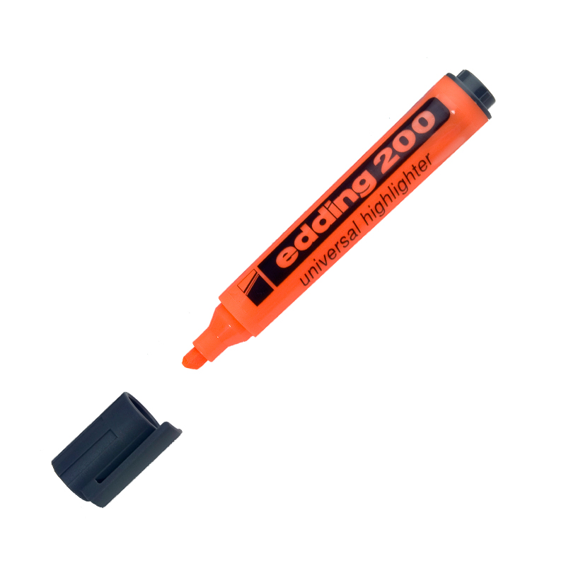 Resaltador Redondo Edding 200 naranja