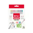 Resaltador creativo doble punta Filgo Multilighter, caja de 10 colores pastel