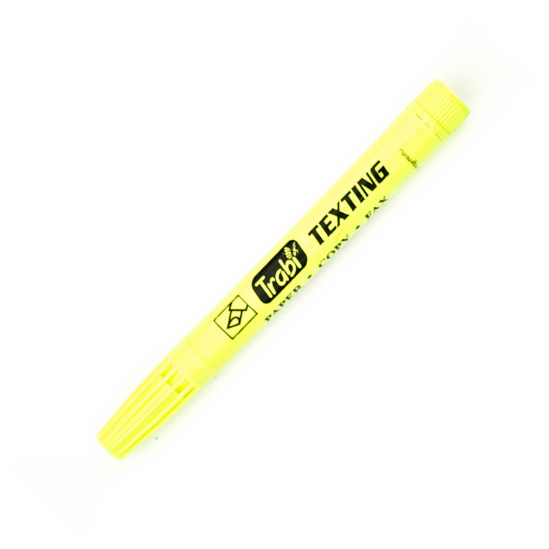 Resaltador Fino Trabi Texting amarillo