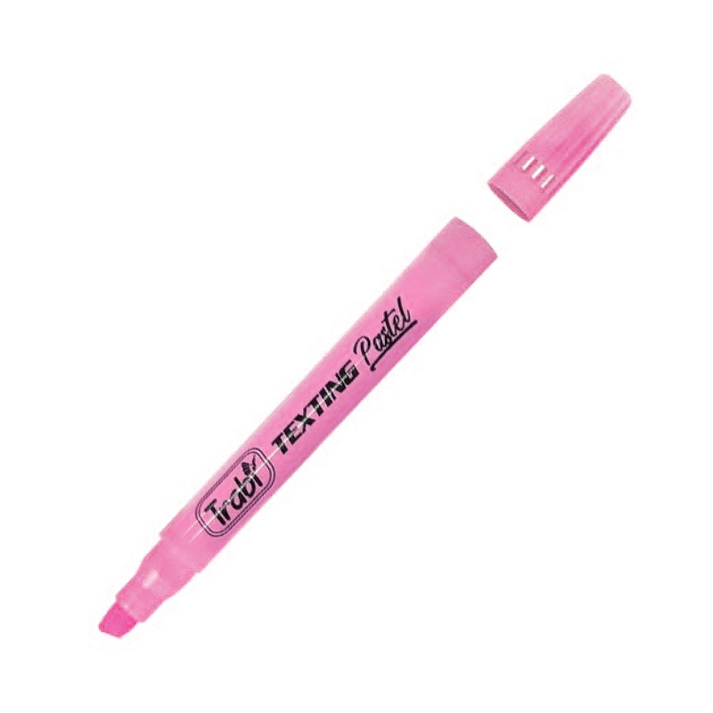 Resaltador Fino Trabi Texting Pastel rosa