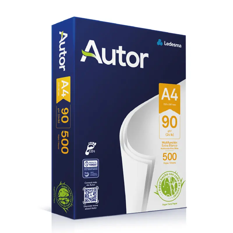 Resma Autor A4, 90g.