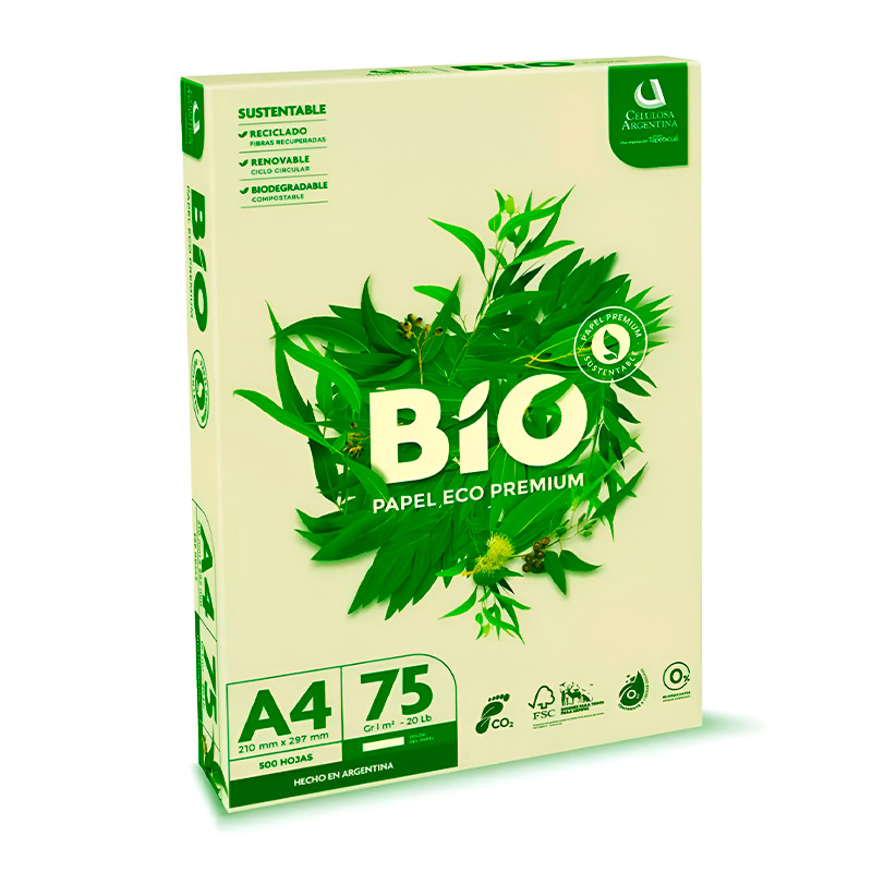 Resma Boreal BIO Eco Premium A4, 75g.