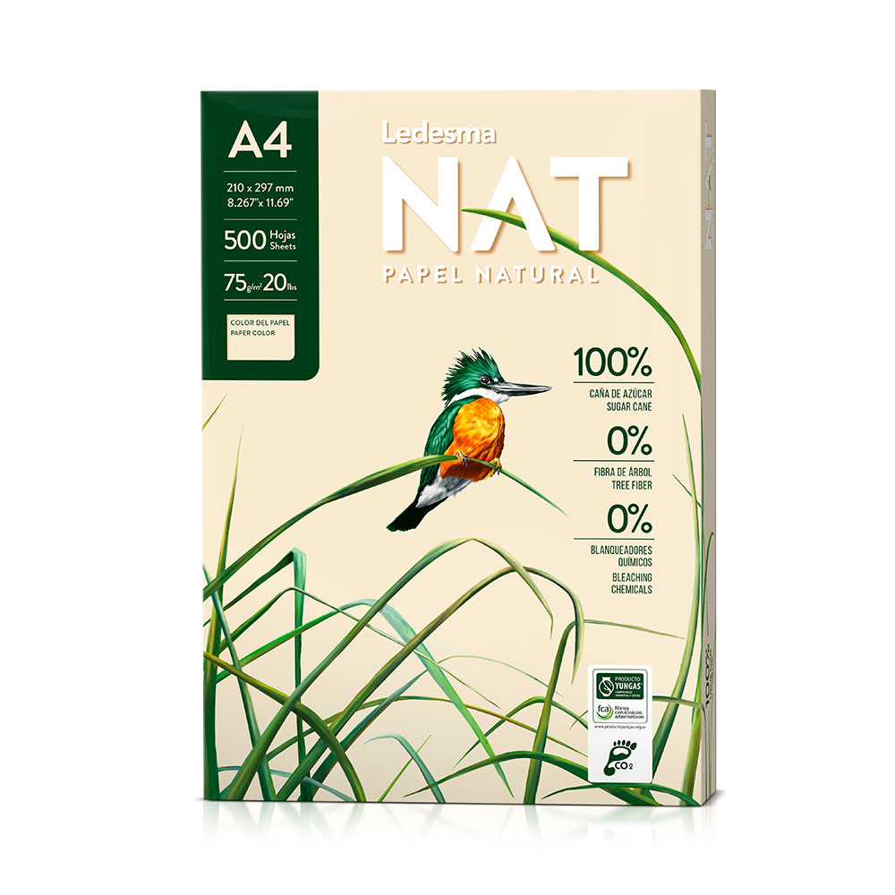 Resma Ledesma NAT A4, 75g.