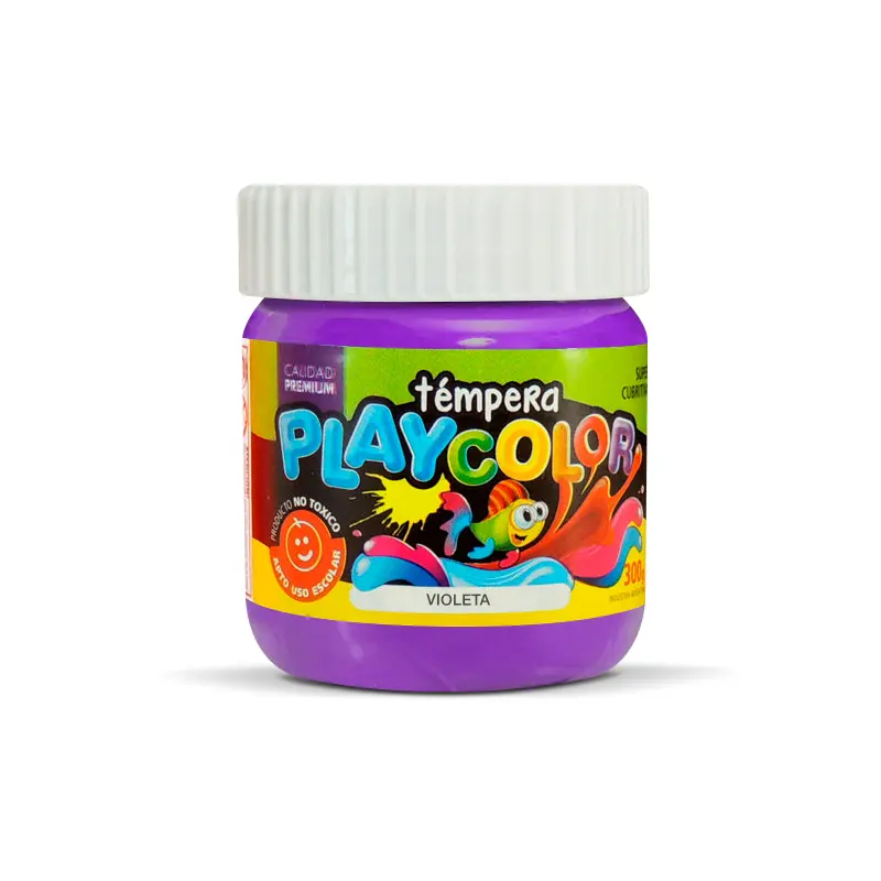 Témpera Playcolor,  250cc. Violeta