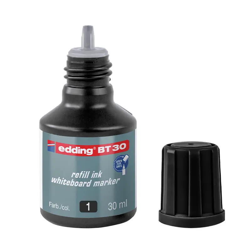 Tinta Edding BT-30 negra, 30ml.
