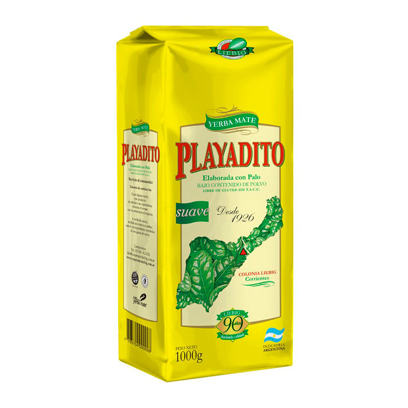 Yerba mate Playadito 1kg.