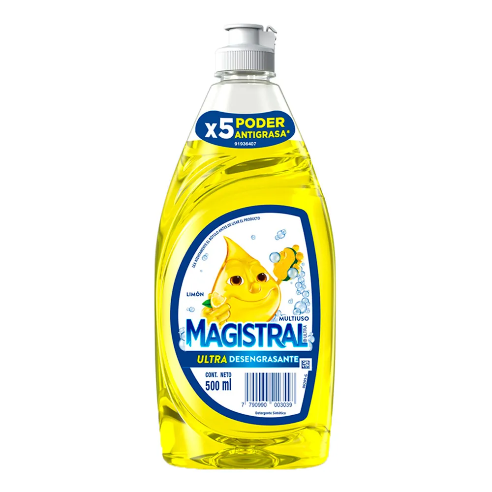 Detergente lavavajillas Magistral 500cc.