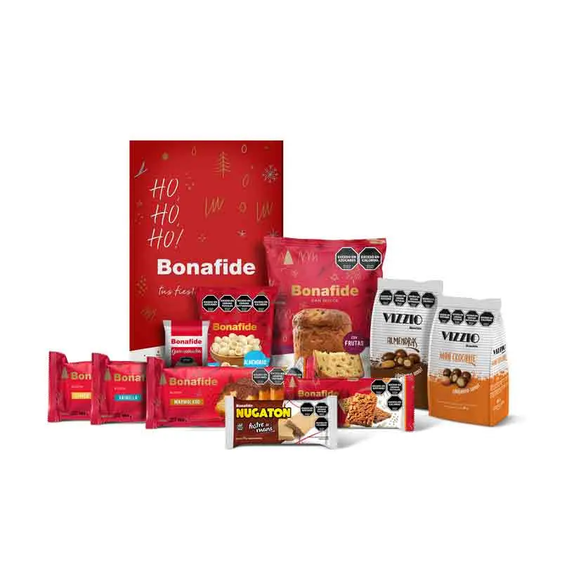 Caja Navideña Bonafide de 10 Productos s/ bebidas