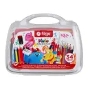 Valija de colores Filgo Listos para el Cole,  34 piezas