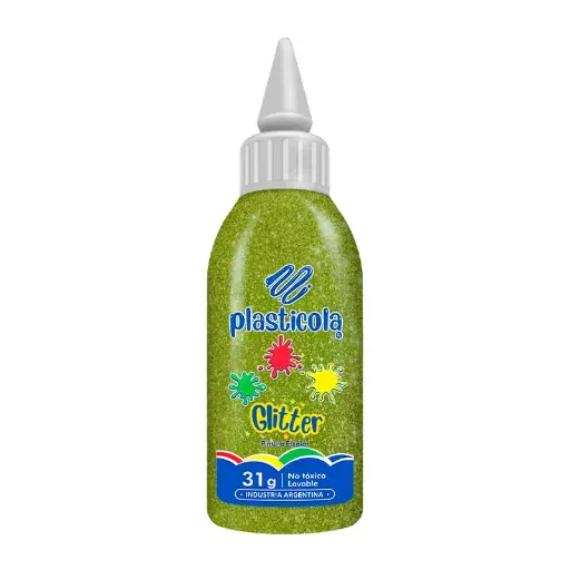 [PLASTBROLI12] Adhesivo brillo Plasticola oliva, 38g. pack de 12 unidades