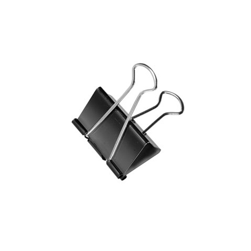 [APRPAP41X12] Aprieta papel negro, 41mm. packde 12 unidades