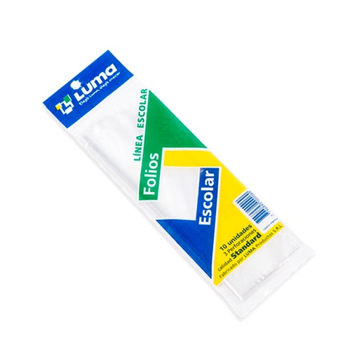 [LUMAFOLESC10] Folios N°3 escolar Liviano Luma pack x 10 