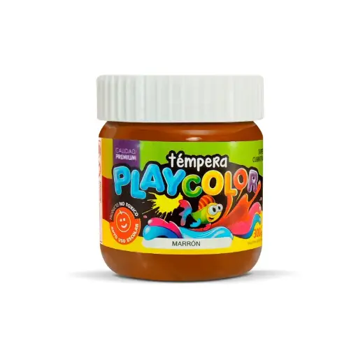 [PLAYTE300MAR] Témpera Playcolor,  250cc. Marron