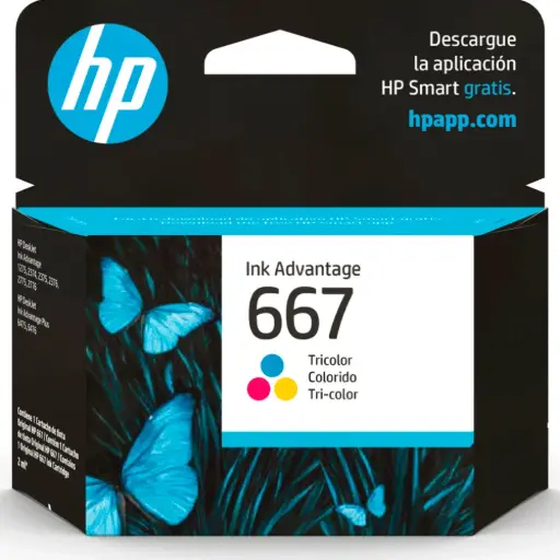 [HPCAR667ALC] Cartucho Original HP 3YM78AL #667AL Tricolor