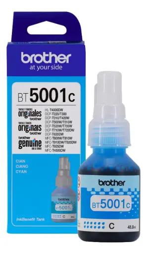 [BROTHBT5001C] Botella Original Brother BT5001C Cyan