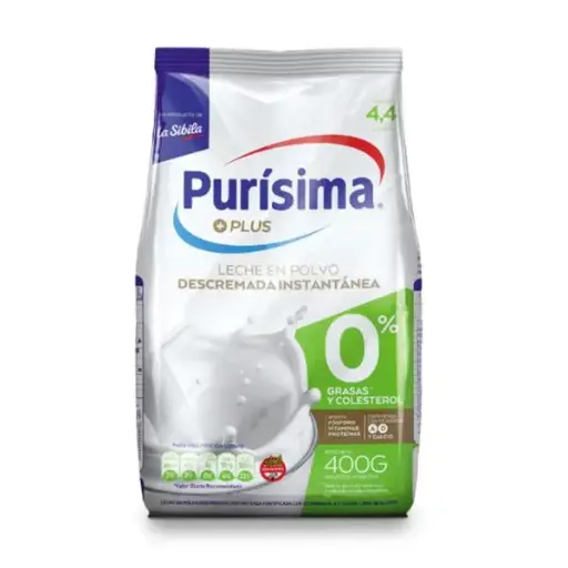 [PURISDESC400G] Leche en polvo descremada Purisima, 400g.(E)