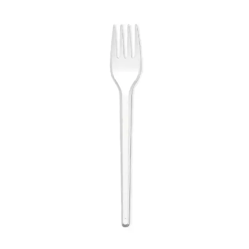 [TENEPLAS1000] Tenedor plástico blanco, pack de 1000 unidades