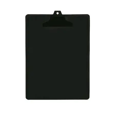 Porta block acrílico con clip plástico PDF A4 Negro 33 x 23cm.(E)