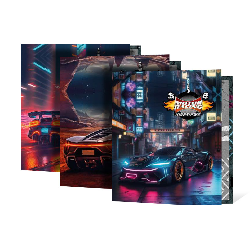 Carpeta 3 anillos Rexon Motor Racing, lomo de 40mm.