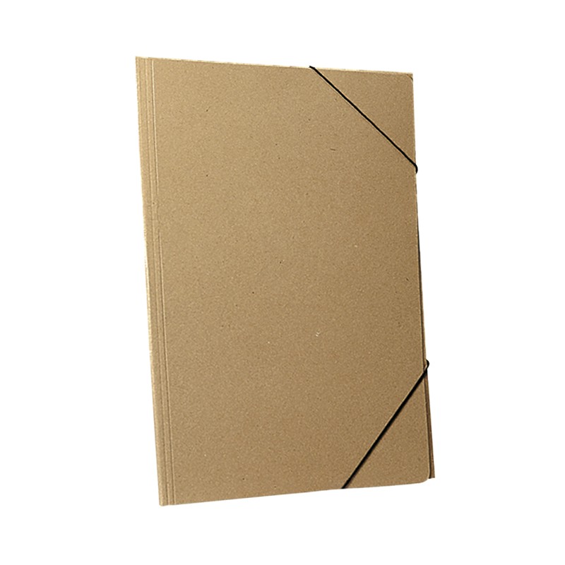 Carpeta 3 solapas con elástico cartulina prespan, 35 x 50cm.