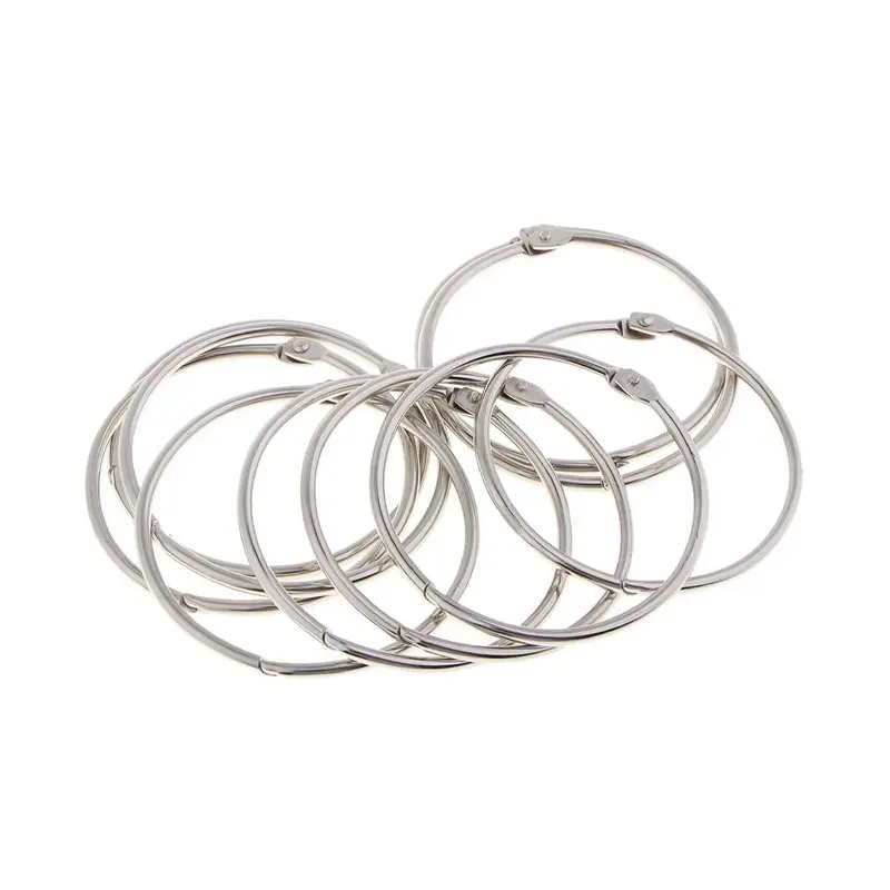 Aros metálicos para carpeta de 50mm. caja de 50 unidades