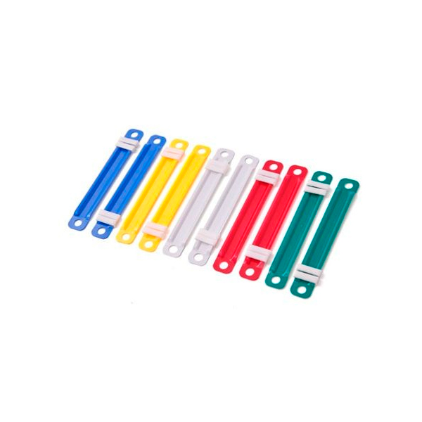 Broches para carpeta color, 80mm. caja de 50 unidades
