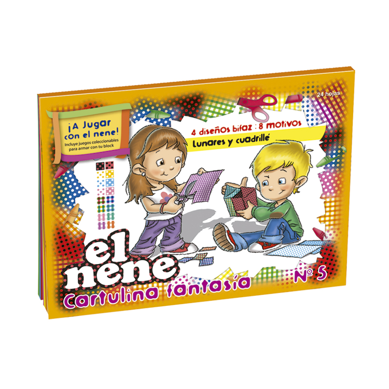 Block de dibujo El Nene Fantasía N°5, 24 hojas