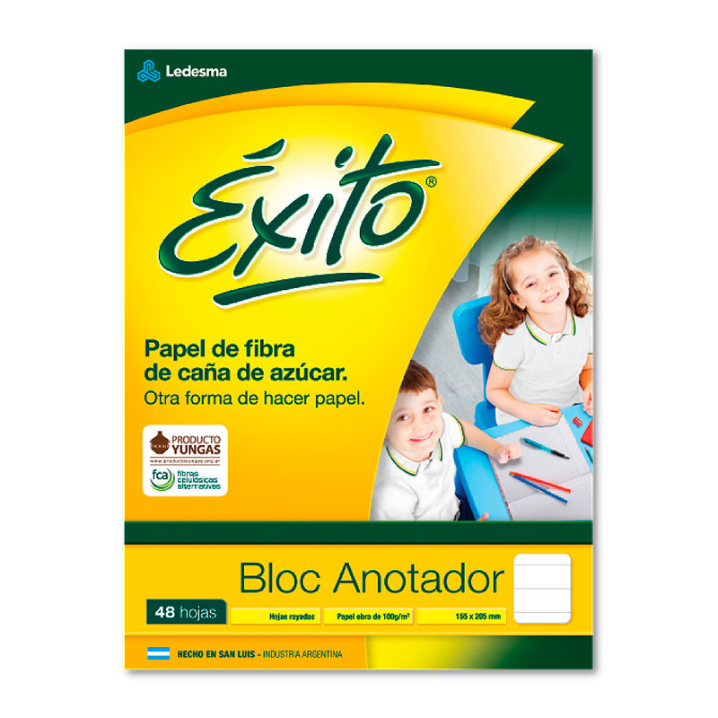 Block anotador Éxito N°3, 48 hojas rayadas
