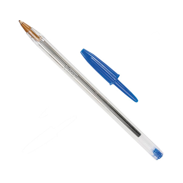 Bolígrafo Bic Cristal azul, unidad