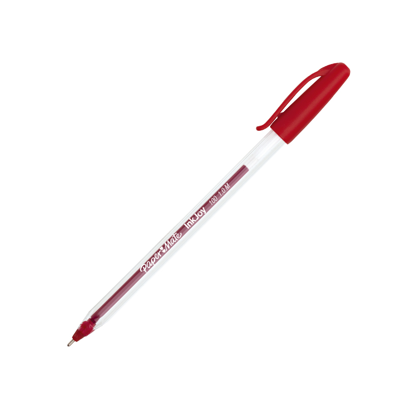 Bolígrafo Paper Mate Kilométrico InkJoy 100 punta de 1mm. rojo