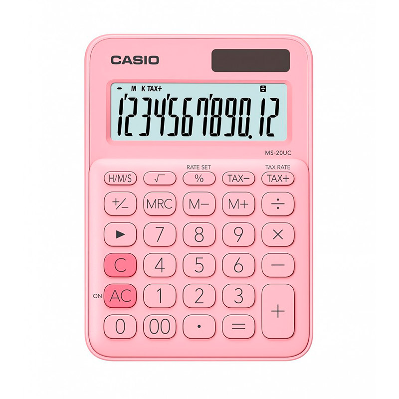 Calculadora de escritorio Casio MS-7UC-PK rosa