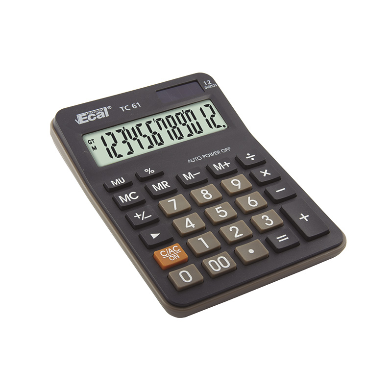 Calculadora Ecal TC-61 Escritorio Mediana Med.148x106x88mm. 12Díg.