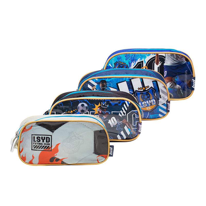 Cartuchera de 2 cierres LSyD Futbol