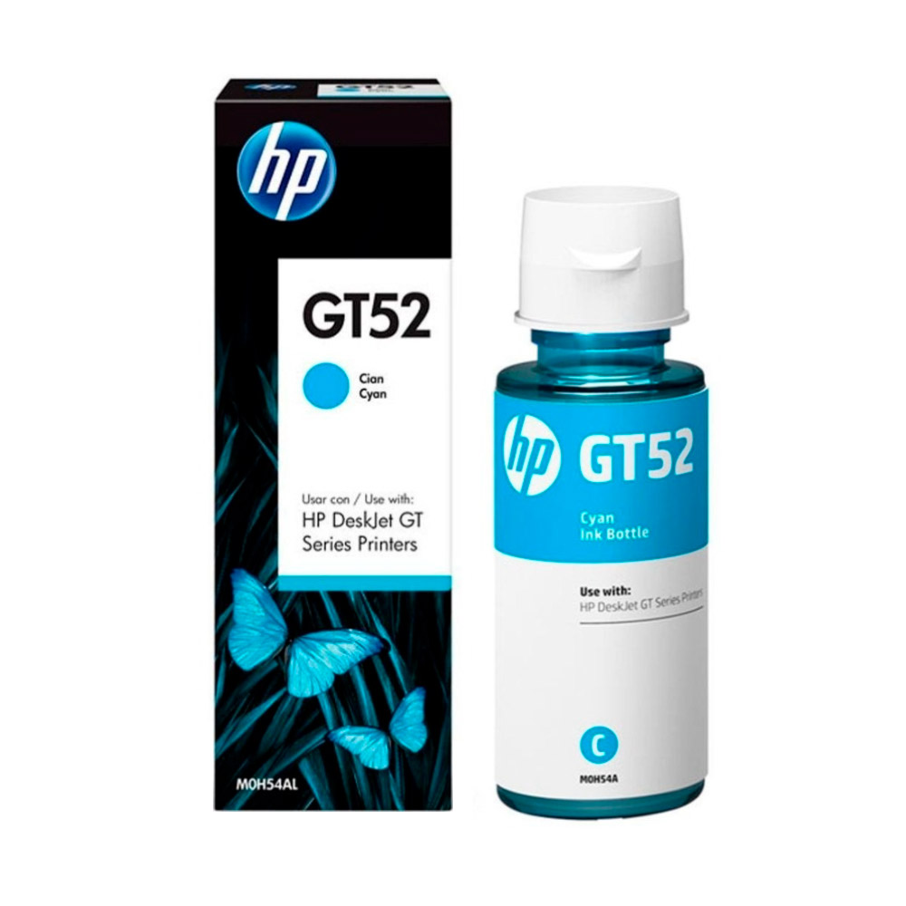Botella de tinta Original HP GT52 M0H54AL cyan