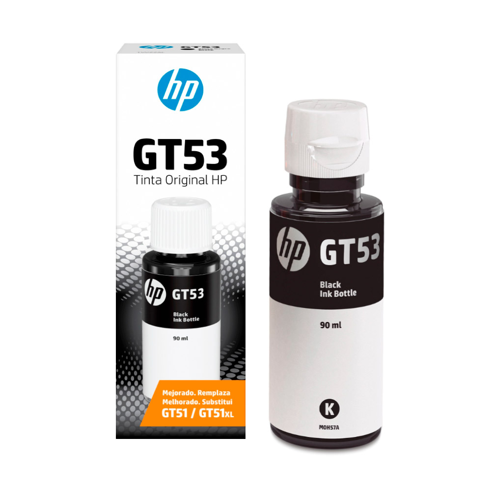 Botella de tinta Original HP GT53 M0H54AL negro