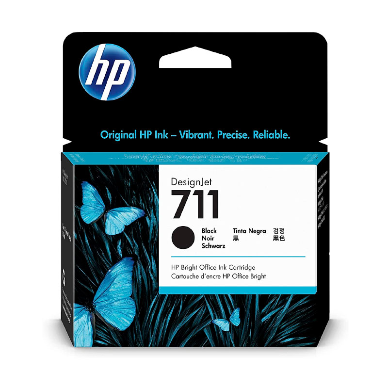 CARTUCHO ORIGINAL HP 711 CZ133A, Negro 80 ML