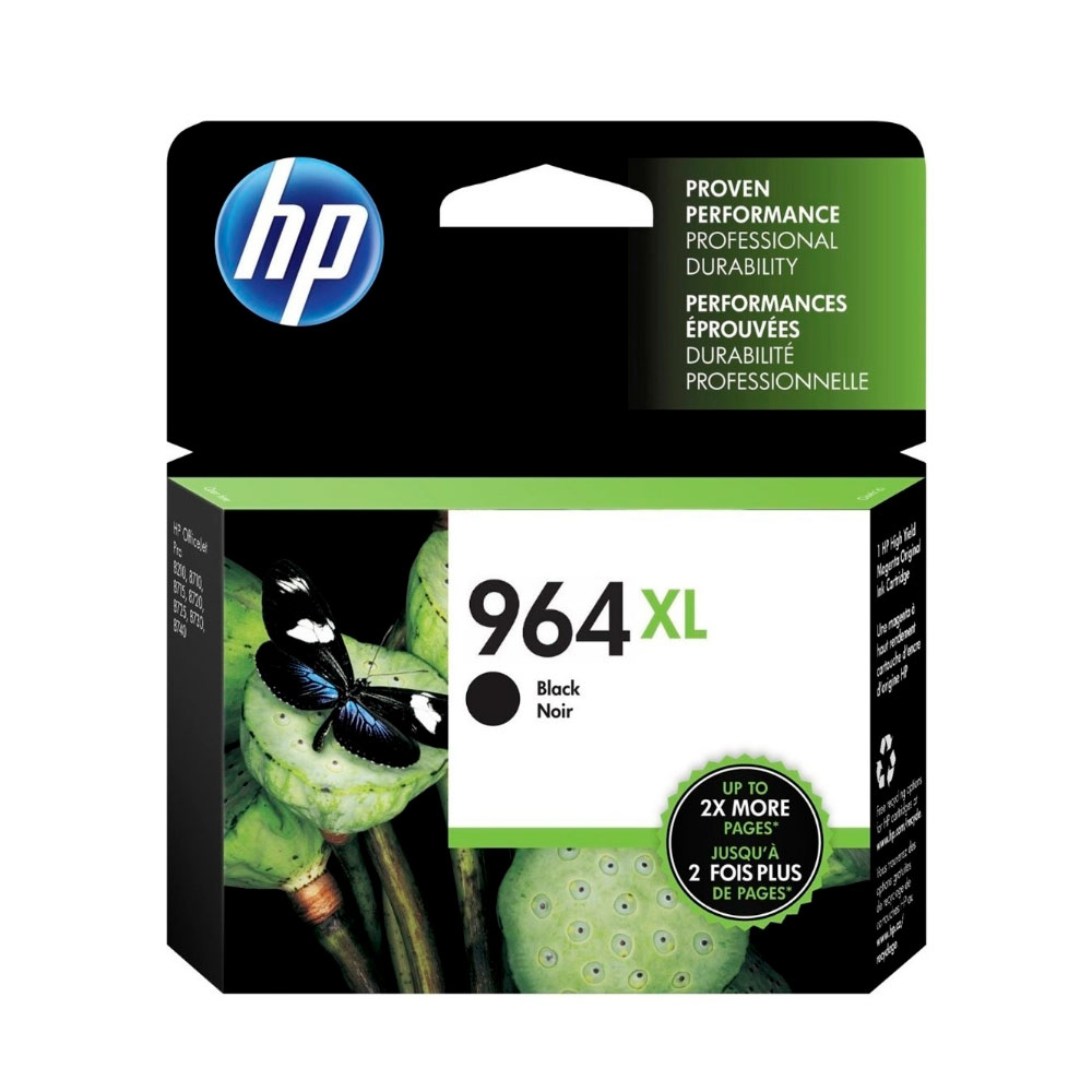 CARTUCHO ORIGINAL HP 964XL 3JA57AL, Alto Rendimiento Negro