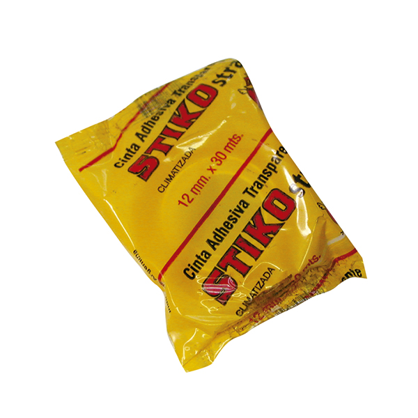 Cinta adhesiva, 12mm. x 30mts. Stiko Strap