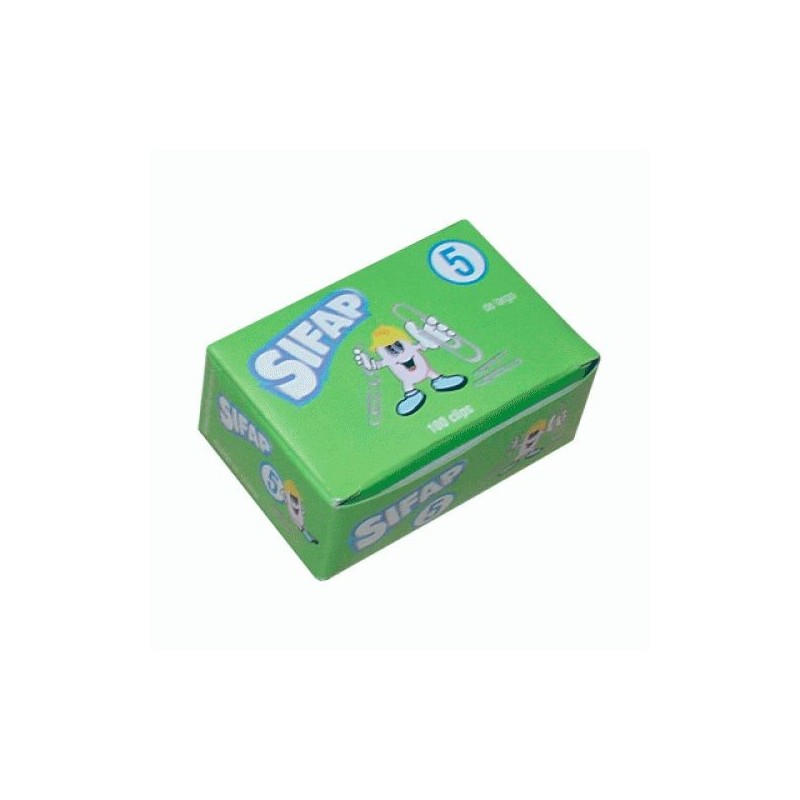 Broches Clips Sifap N°5, 39mm. caja de 100 unidades