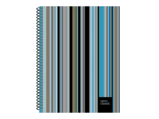 Cuaderno espiralado Classic tapa s/rígida, 22 x 29cm. 84 hojas rayadas