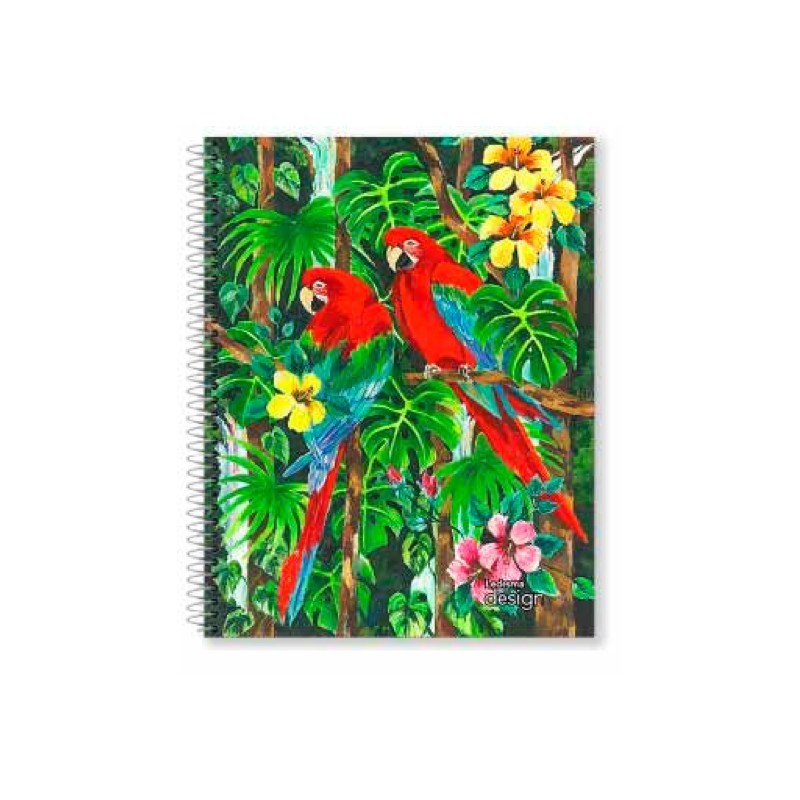 Cuaderno Design espiralado tapa rígida, 22x29cm. 84 hojas cuadriculadas